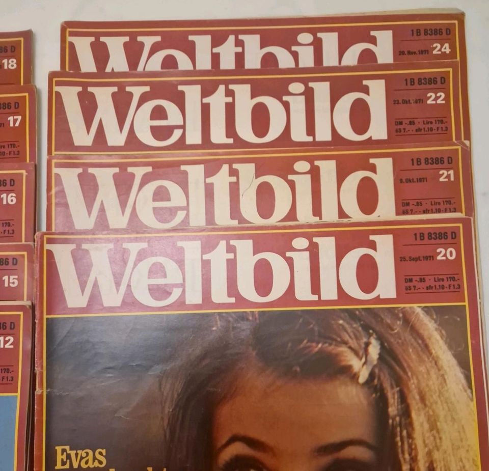 Weltbild 1970er Jahre Zeitschriften Konvolut in Nordkirchen