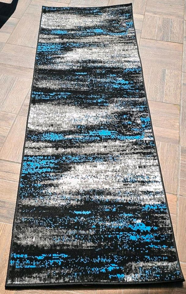 Läufer, Teppich, Küchenläufer 70x200cm NEU türkis/grau/schwarz in Berlin