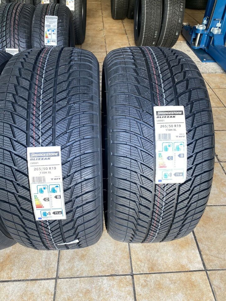 265/50R/19 110H XL Bridgestone Blizzak LM001 RFT ink.Montage NEU in Aschaffenburg