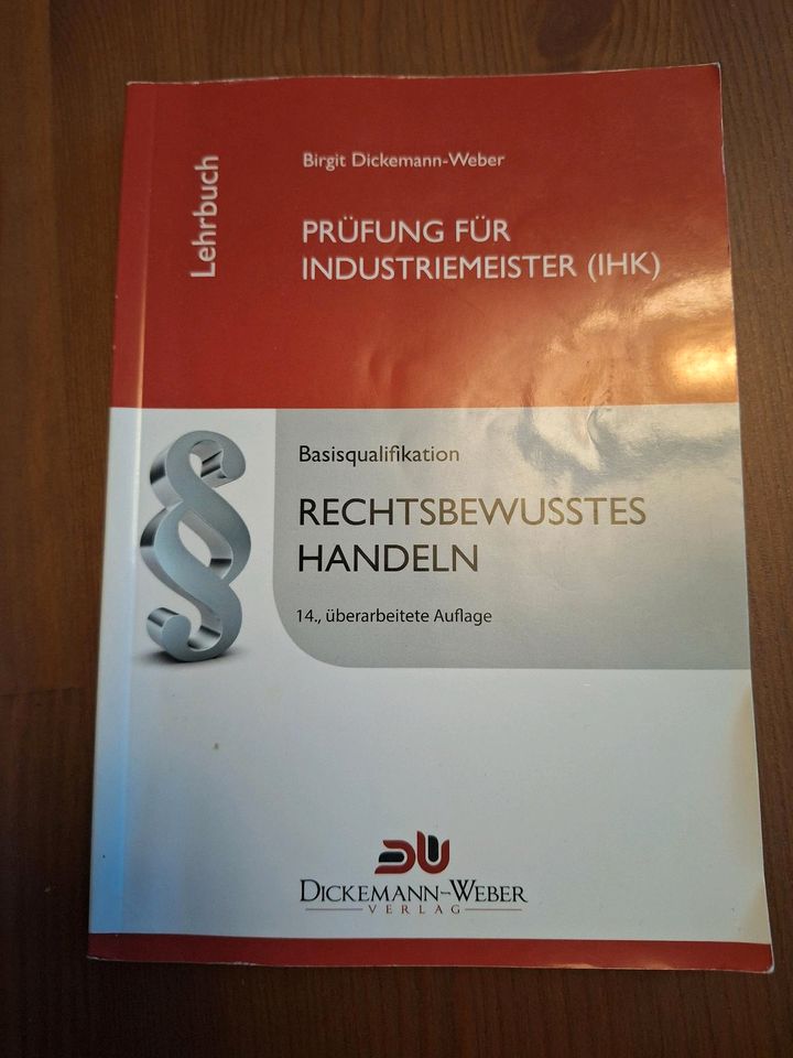 Rechtbewusstes Handeln Basisqualifikation Industriemeister in Dresden
