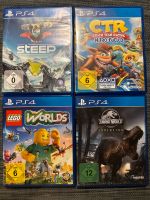 Ps4 Spiele 4er (Steep / CTR verkauft / Lego Worlds / Jurassic Bayern - Burkardroth Vorschau