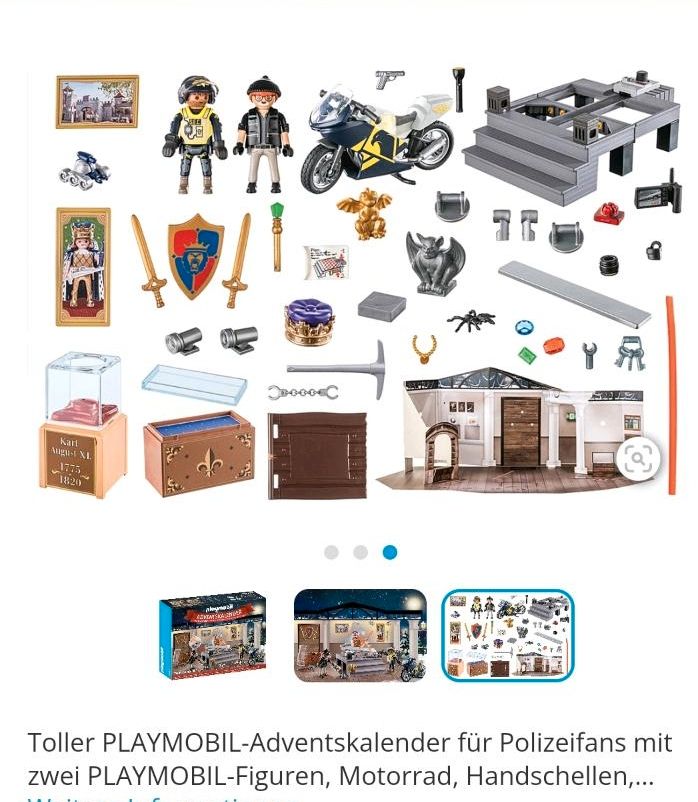 Playmobil Museumdiebstahl Teile aus Adventskalender Polizei in Hamm