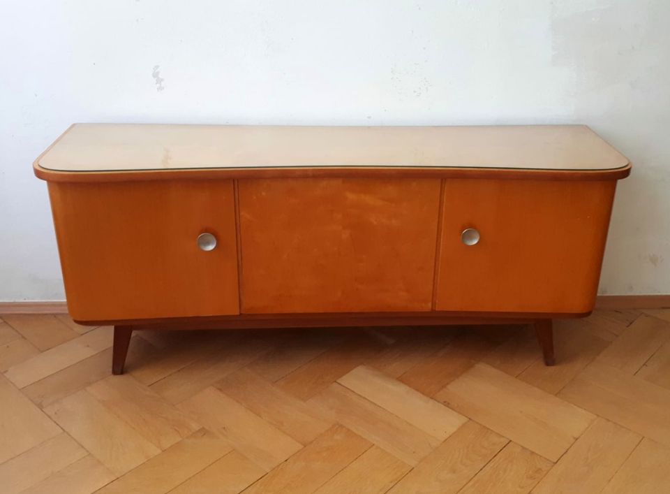 60er Jahre Sideboard Mid Century Kommode TV Board Vintage in Leipzig