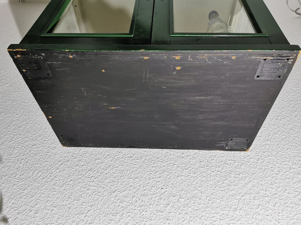 alte Vitrine Glas auf 5 Seiten Waagenschrank Hängeschrank in Waiblingen