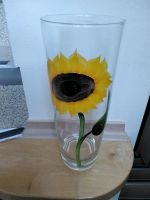 Glasvase mit Sonnenblume neu! Bayern - Mamming Vorschau