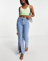 Bershka slit front jeans in light blue Bayern - Reimlingen Vorschau