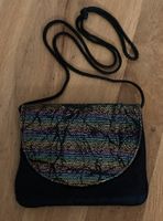 Leichte Umhängetasche, Handtasche, schwarz/bunt, ca. 20x15,5 cm Rheinland-Pfalz - Steiningen Vorschau