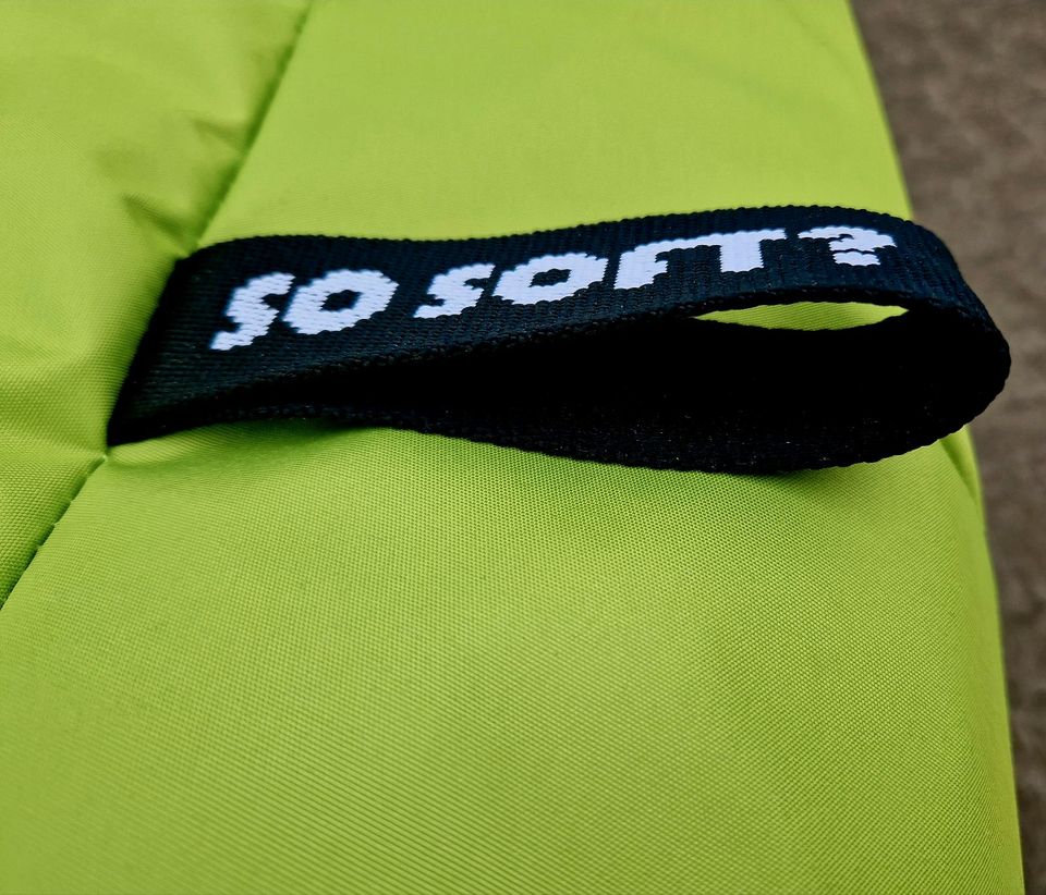 Sitzsacksofa 130 cm in Hellgrün im Outdoorstoff in Nahe