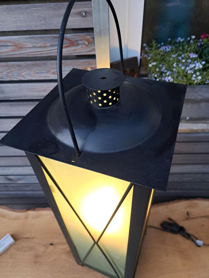Große Laterne Lampe Milchglas Industrial Glühbirne  Dekoration in Kaiserslautern