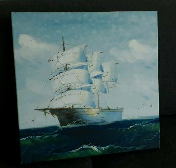 Bild Gemälde Öl Acryl Maritim Segelschiff in Frankfurt am Main