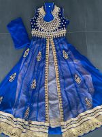 Anarkali Bollywood Kleid Größe 34 in Blau Gold Schleswig-Holstein - Norderstedt Vorschau