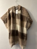 C&A Poncho mit Kapuze-kariert, Braun, Strickjacke Damen Gr 1 size Nordrhein-Westfalen - Gladbeck Vorschau