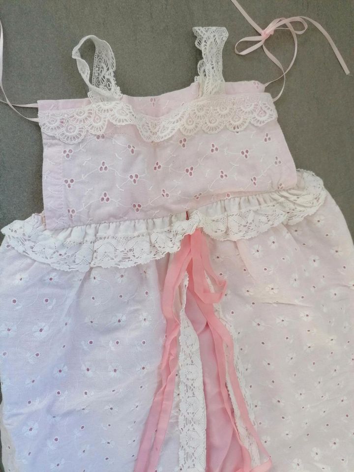 Taufkleid Mädchen weiss rosa passt ab Geburt in Wannweil