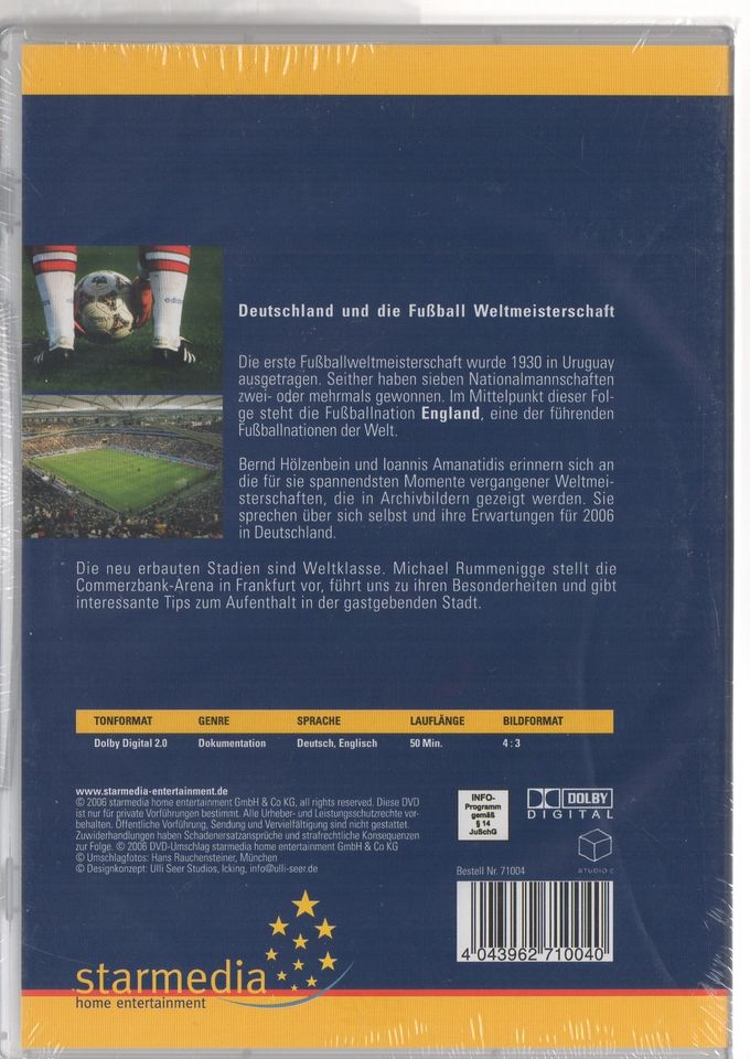 DVD: Deutschland u.d. Fussball-Weltmeisterschaft 3 (Team England) in Kerpen