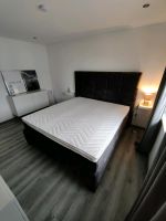 Boxspringbett / samt / grau / 180x200cm / NP 2500€ Nordrhein-Westfalen - Dörentrup Vorschau