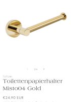 Toilettenpapierhalter Gold matt - Neu in OVP Sachsen - Limbach-Oberfrohna Vorschau
