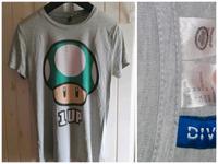 Super Mario 1 Up Shirt T-Shirt Gr.M Grau Herren Bayern - Straubing Vorschau
