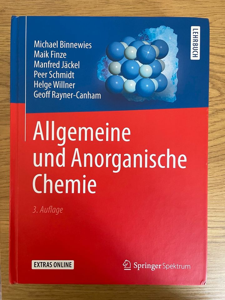 Allgemeine und Anorganische Chemie -Binnewies 3.Auflage in Mainz