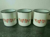 3 Vintage Retro Emaille Schüssel Blumendekor/Küche Camping Garten Baden-Württemberg - Schwäbisch Gmünd Vorschau