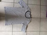 Damen T-Shirt weiß mit blauen Streifen Gr42,Street One Hessen - Angelburg Vorschau