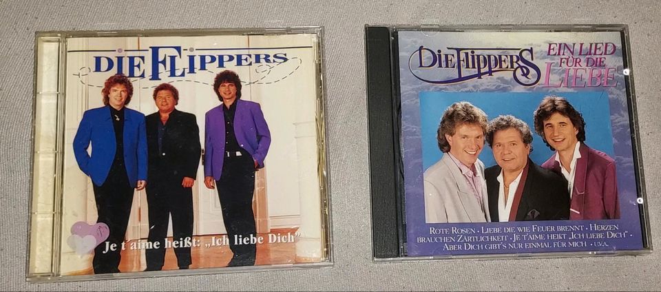 2 CDs Die Flippers "Ein Lied für die Liebe" "Ich liebe Dich " in Nürnberg (Mittelfr)