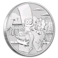 1oz Unze Silbermünze Marge & Maggie Simpson Tuvalu 2021 in Kapsel Hessen - Gießen Vorschau