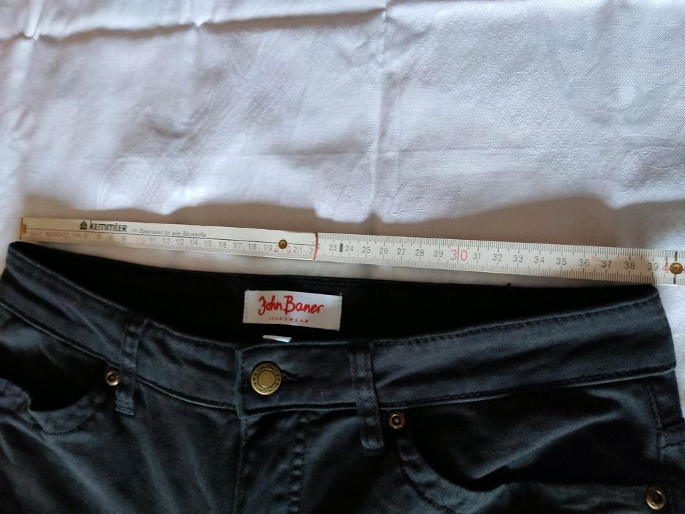 Tausche JOHN BANER Jeans 38 WIE NEU (2×getragen)schwarz in Haigerloch