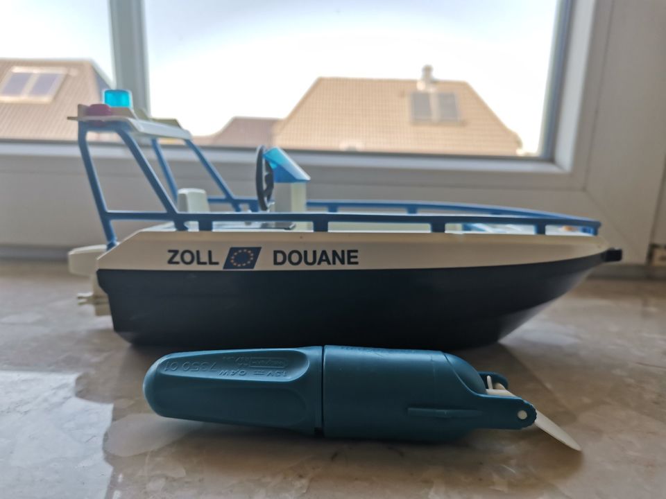 Playmobil Zoll Boot Zollboot Schiff Unterwassermotor in Ellerau 
