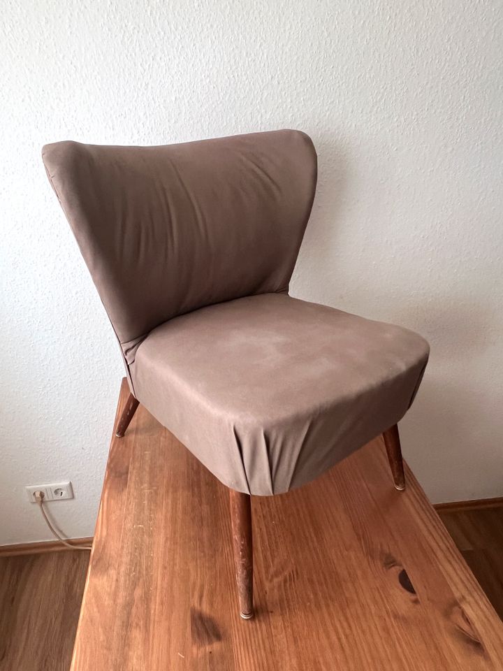 Vintage Sessel/Tiefsitzer, braun/grau, 70er Jahre, Sitzhöhe: 42cm in Köln