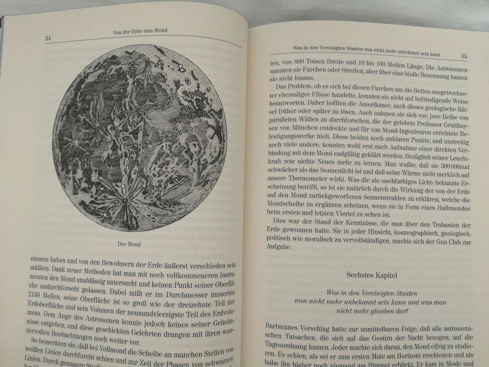 Sammlerstück Jules Verne Von der Erde zum Mond gebundenes Buch in Hameln