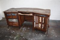 Schreibtisch aus Altholz | Recycling | Massivholz | Tausch Baden-Württemberg - Köngen Vorschau