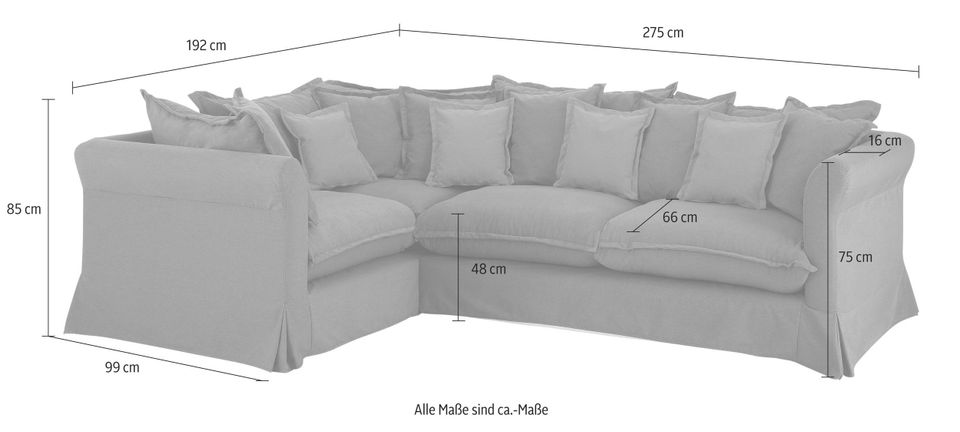 Ecksofa von Home affaire in Webstoff "Beige" Neu in Nürnberg (Mittelfr)