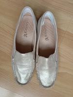 Damenschuhe Gr. 40 Echtleder mit Goldeffekt von Caprice Bergedorf - Hamburg Lohbrügge Vorschau