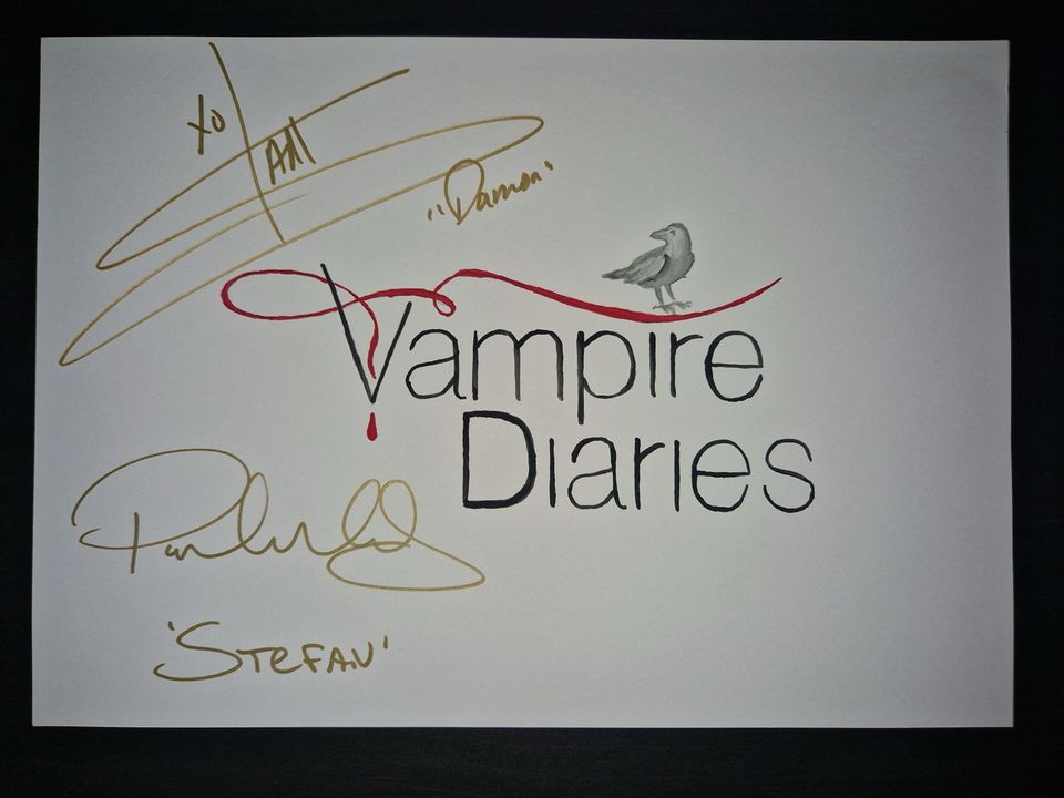 Vampire diaries Paul Wesley Ian Somerhalder Autogramm in Porta Westfalica