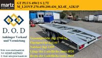 Auotransporter Autotransportanhänger 450 x 205cm 2,7t 2700kg Nordrhein-Westfalen - Castrop-Rauxel Vorschau