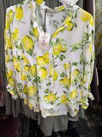 Damen Zitrone Print Tunika Hemd Bluse m l xl Hessen - Groß-Gerau Vorschau