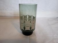Vintage 60er Glas Vase Grünes Rauchglas Grünglas mit Muster Berlin - Schöneberg Vorschau