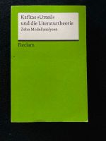 Kafkas ‚Urteil‘ und die Literaturtheorie (Zehn Modellanalysen) Sachsen-Anhalt - Ausleben Vorschau