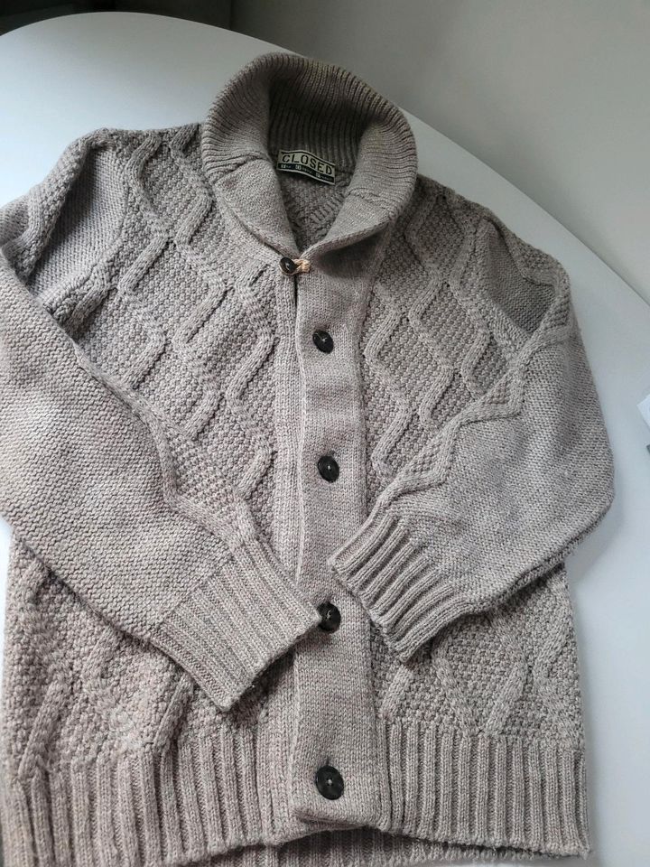 Closed Strickjacke Cardigan Alpaka/Wolle Oversize Jacke Gr.XL/L in Hamburg