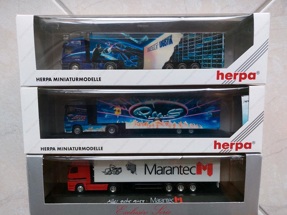 Herpa Mercedes Actros Set PC Stute Pop nach 8 Marantec in Bechhofen