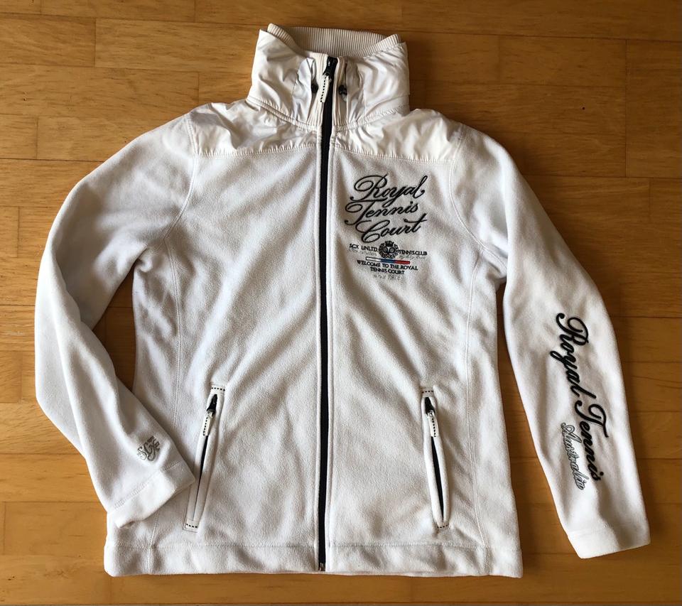 SOCCX Damenjacke Jacke Fleecejacke Tennis Maritim Weiß XL in Schwentinental