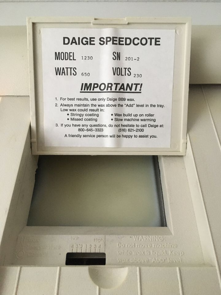 Daige Speedcote 1230 Adhesive Wax Coater in Köln