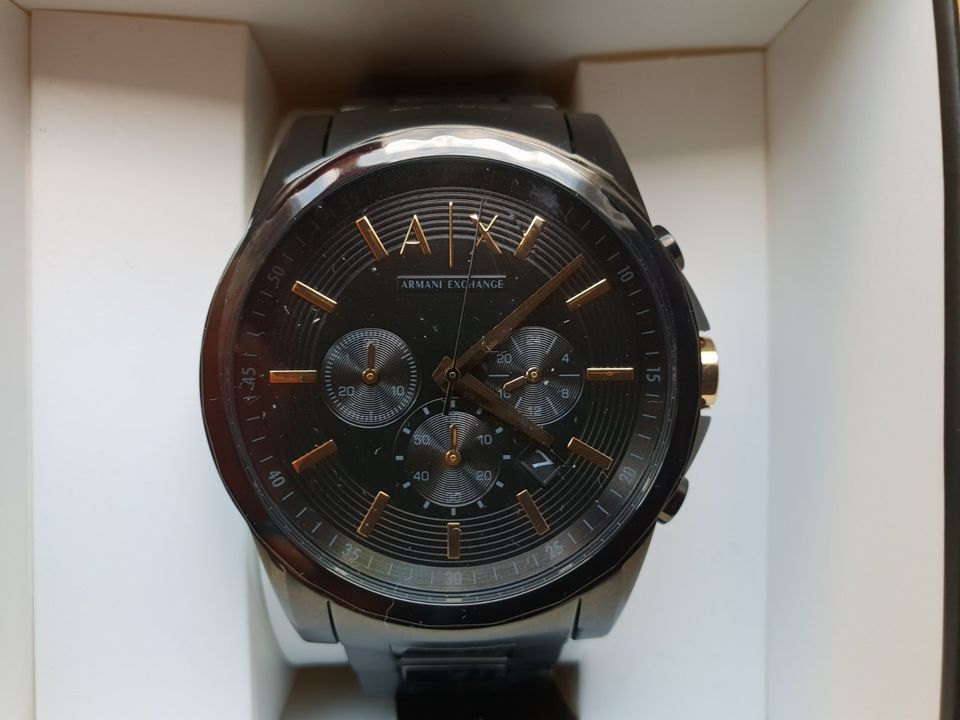 Armani AX 2094 Exchange Uhr Herren-Chronograph Edelstahl Schwarz in  Stuttgart - Feuerbach | eBay Kleinanzeigen ist jetzt Kleinanzeigen