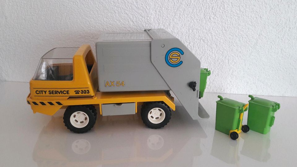 Playmobil City-Service 3780 Müllwagen/Müllabfuhr von 1988 in Laupheim