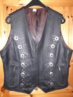 super schöne Lederweste, Gr. L, Biker, Western, Linedance Hessen - Neukirchen Vorschau