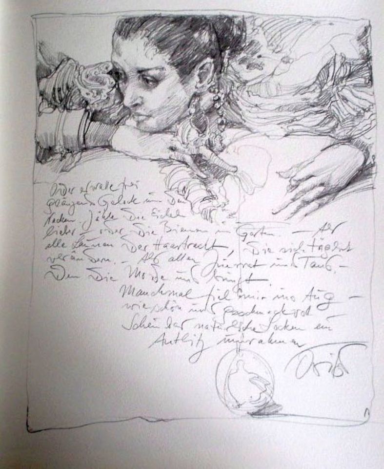 Michael Mänz_Lettres D`amour, Kunstbuch signiert von 1981 in Reutlingen