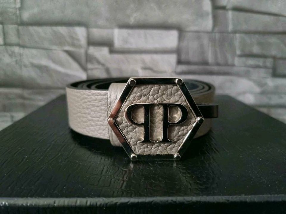 PHILIPP PLEIN BELT "HEXAGON" / 90 / NEU / in Ober-Mörlen