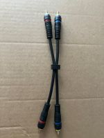 Audiokabel Stereo CINCH sehr kurz 21cm inkl. Stecker Nordrhein-Westfalen - Langenfeld Vorschau