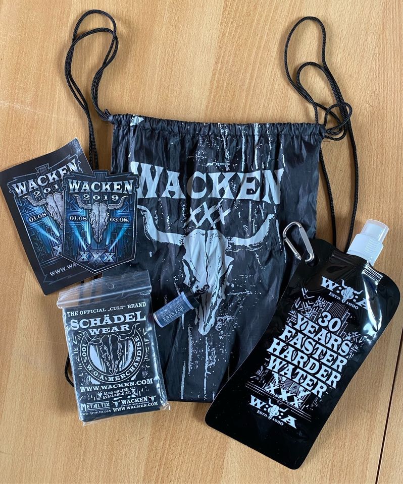 Wacken XXX 2019 Goodie Bag Beutel in Klein Barkau