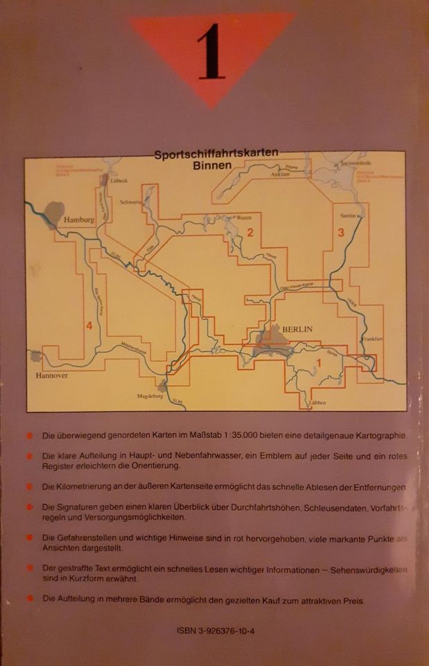 Schiffahrtskarten Binnen - Teil 1 - 1991 Sportschiffahrt in Luckenwalde